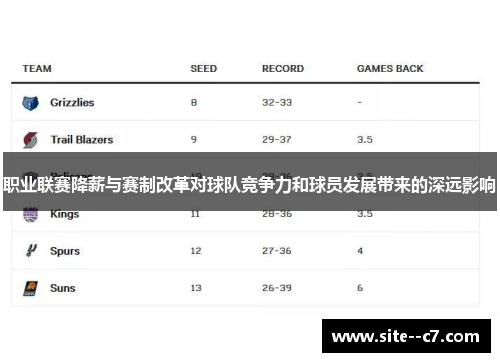 职业联赛降薪与赛制改革对球队竞争力和球员发展带来的深远影响